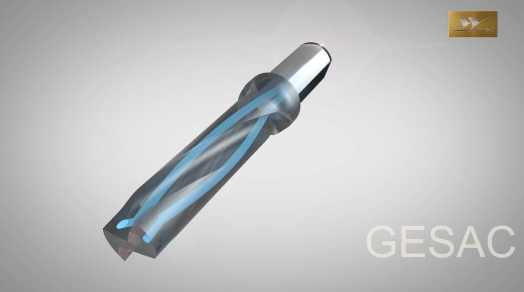 GHDS dobra espiral interior furo frio raso